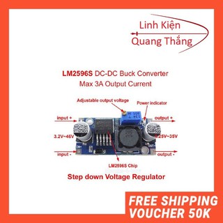 Module Hạ Áp Buck DC-DC LM2596 3A-linhkiendientubk
