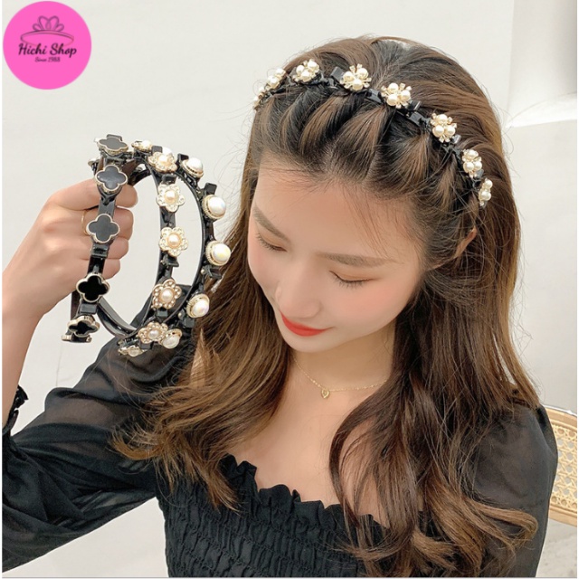 [MẪU MỚI NHẤT] Xước Tóc Kẹp Đính Hoa, Bờm Tóc Hichi Điệu Đà Phong Cách.