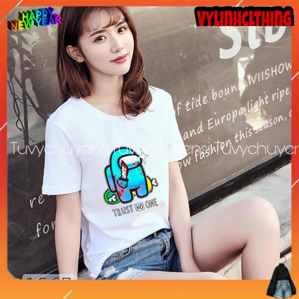 ÁO THUN TAY NGẮN GAME AMONG US UNISEX NAM NỮ THỜI TRANG IN HÌNH NHIỀU MẪU SIÊU HOT