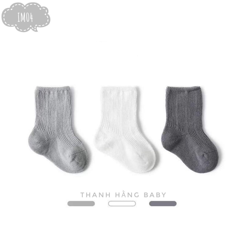 Tất cho bé sơ sinh, tất trẻ em Thanh hằng baby 0 đến 12 tháng kiểu dáng hàn quốc giữ ấm chân cực tốt cho các bé