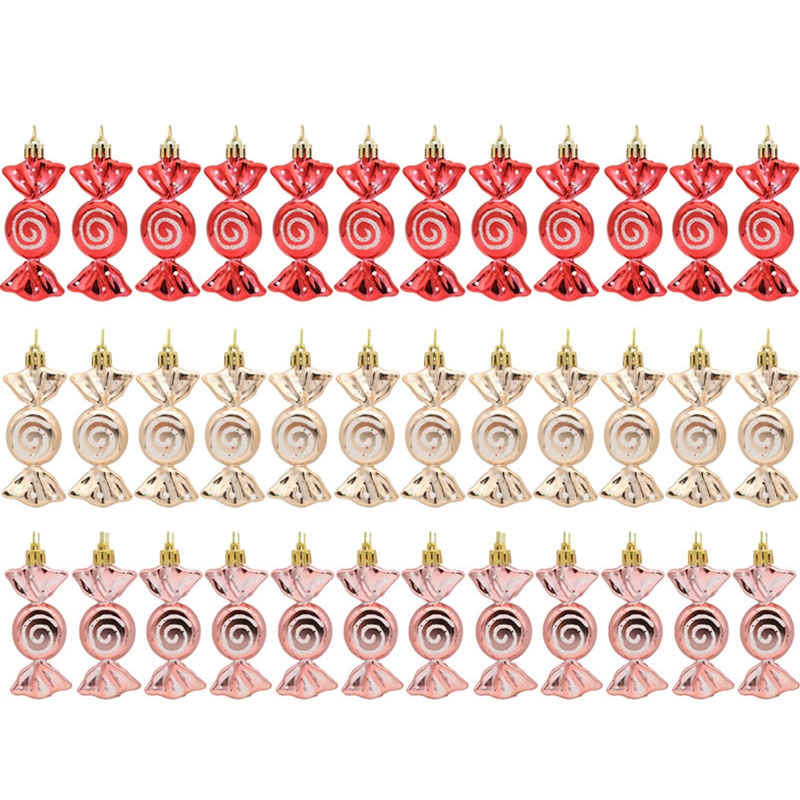 Set 6 Hộp Kẹo Lấp Lánh Dùng Để Trang Trí Cây Thông Giáng Sinh