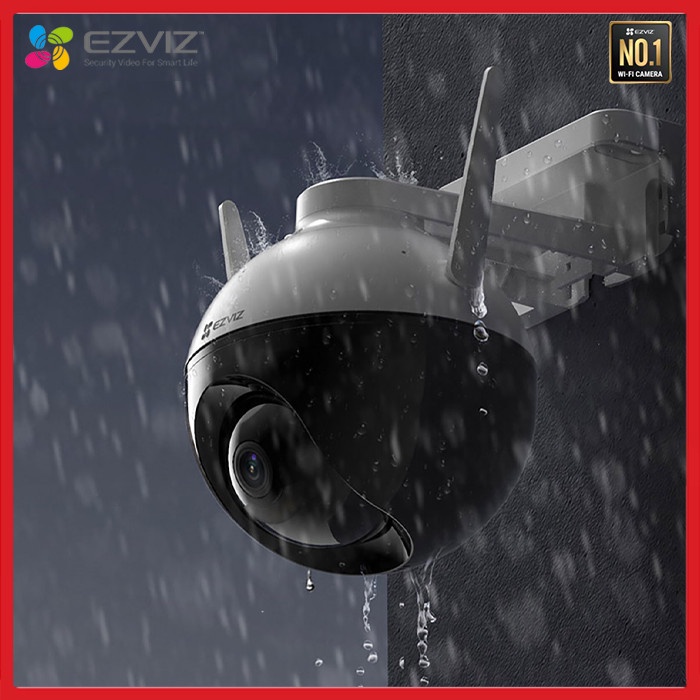 Camera WIFI C8W 4MP WIFI Xoay 360 Ngoài Trời EZVIZ Đàm Thoại - Màu Ban Đêm Thông Minh, Chính Hãng 24TH
