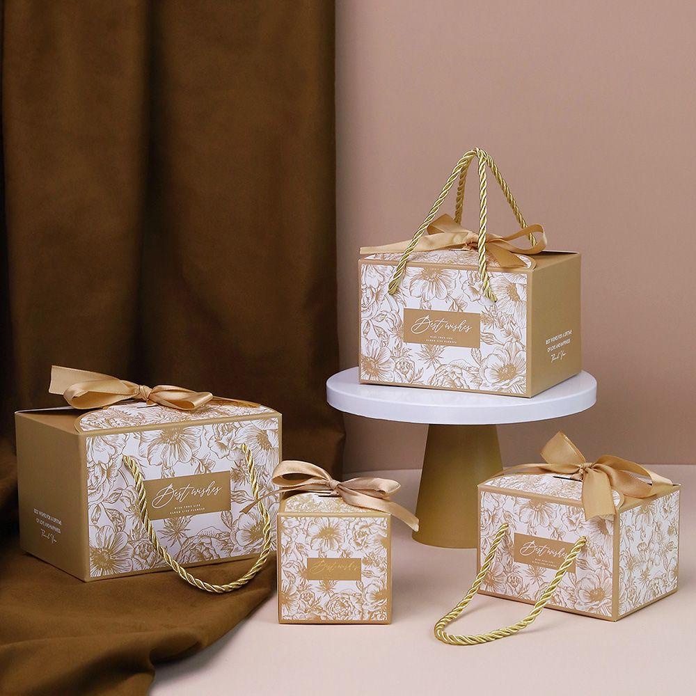 LAKAMIER Set 10 Hộp Đựng Kẹo Hình Vuông Cho Bé Ốp