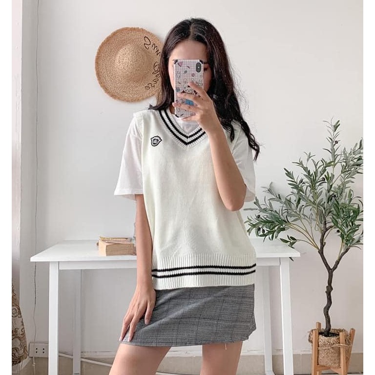 Áo len gile nữ - Áo gile nữ - Xưởng May Hạnh Hồng | BigBuy360 - bigbuy360.vn