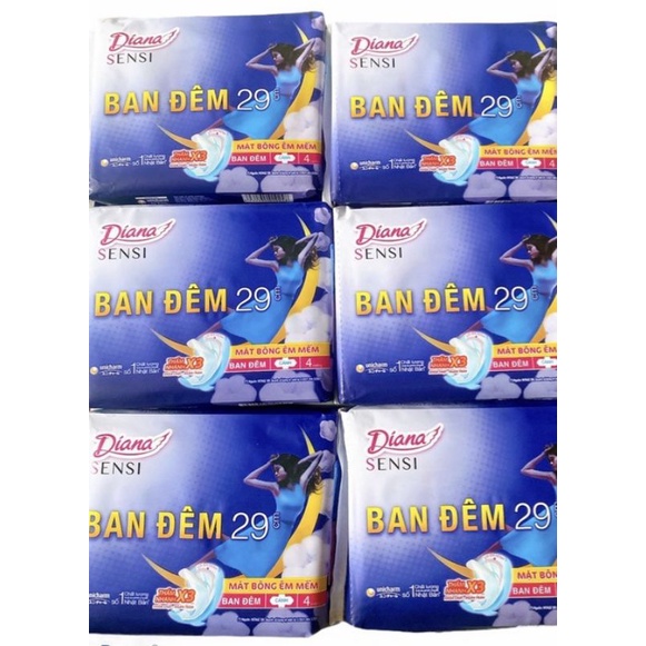 Băng vệ sinh Diana Sensi ban đêm 29cm - 4miếng