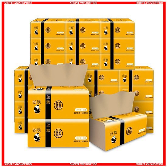 GÓI GIẤY ĂN GẤU TRÚC SIPIAO [GÓI LẺ 270 TỜ] - Soleil Home