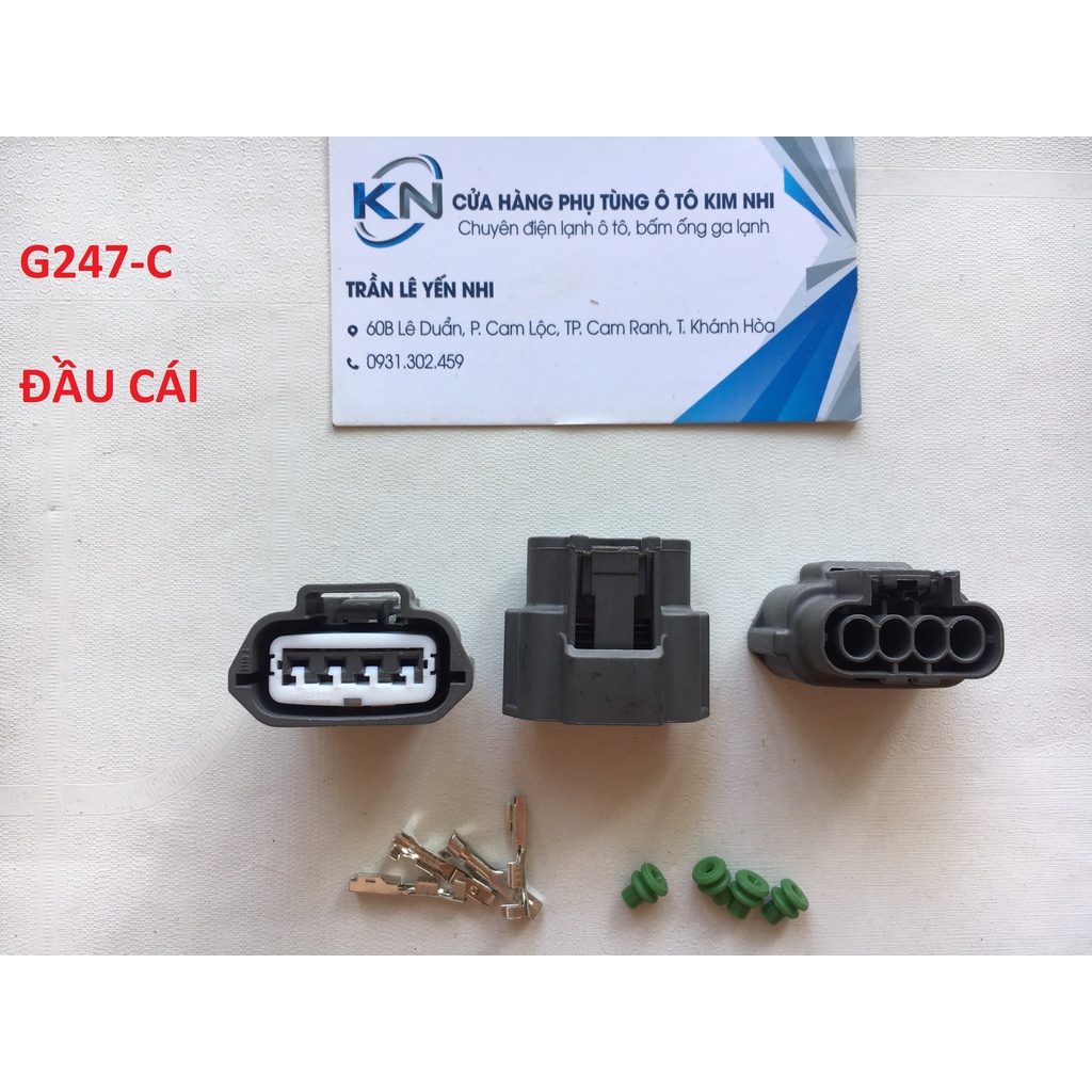 G247-Giắc cắm mopin Nissan Teana không thấm nước 4 lỗ 2mm