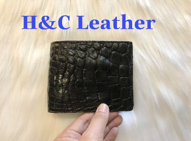 Ví nam da cá sấu thật kiểu ví ngang