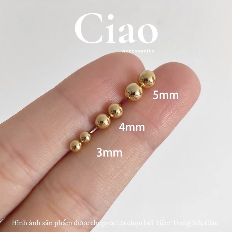 Khuyên tai/ Bông tai mạ bạc hình nụ thiết kế đơn giản tinh tế Tiny Ciao