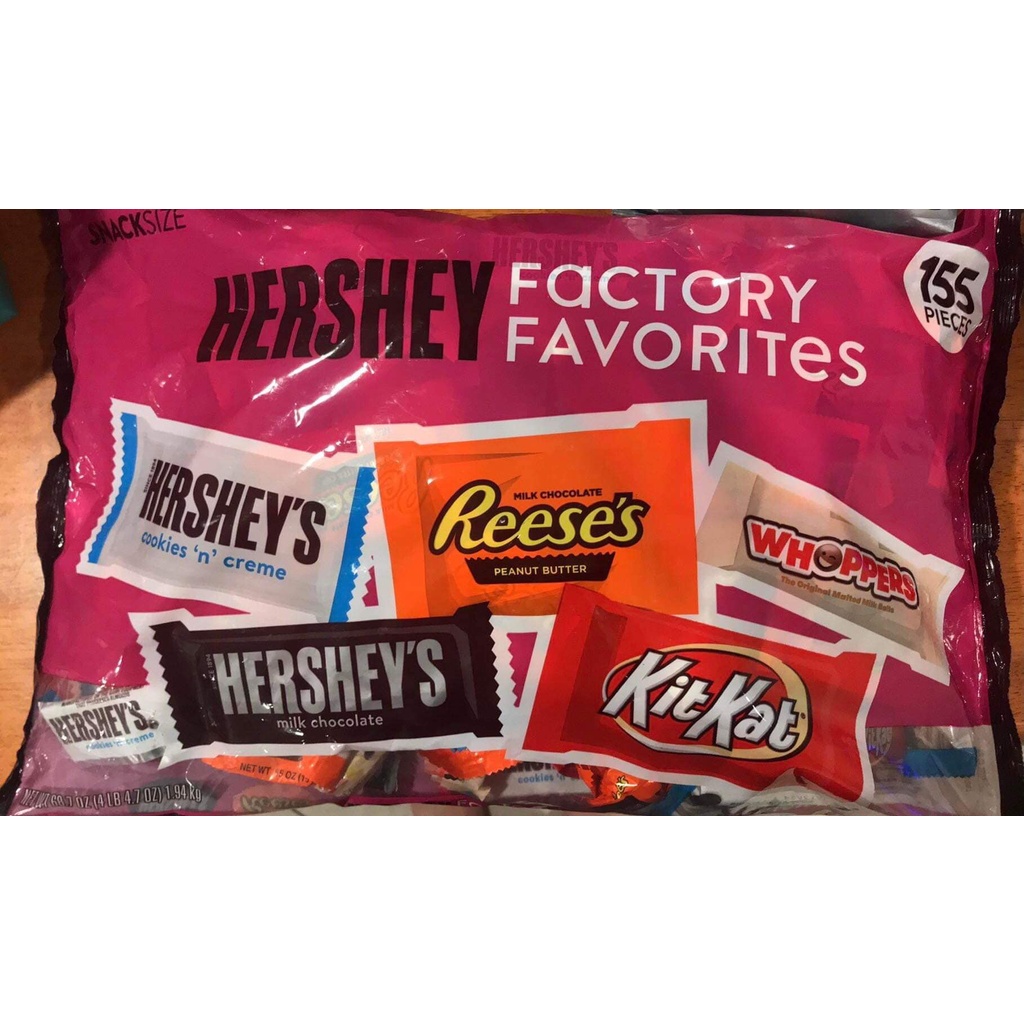 Kẹo chocolate tổng hợp Hershey Factory Favorites chống lão hóa da tốt cho phụ nữ có thai - EDS Hàng Mỹ