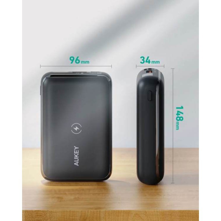 Pin Sạc Không Dây AUKEY PB-WL01S PD20W QC3.0 10000MAH - Hàng Chính Hãng - Bảo Hành 12 Tháng