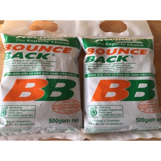 Phân hữu cơ đậm đặc dạng viên Bounce Back 02 gói 500gr