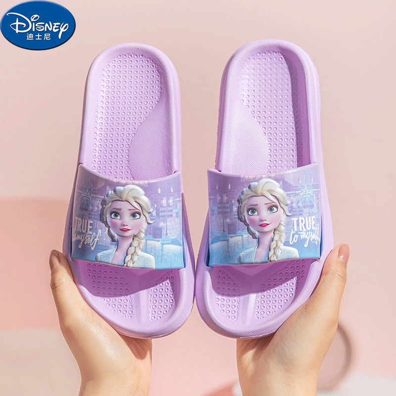 ♛Dép Đi Trong Nhà Chống Trượt Họa Tiết Công Chúa Disney Thời Trang Mùa Hè Cho Mẹ Và Bé