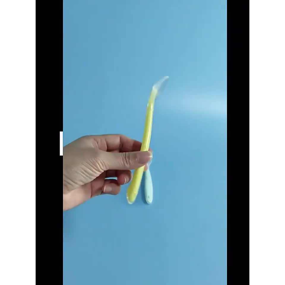 Bộ 2 Thìa Ăn Dặm Silicol Chống Nóng Cho Bé Bảo Vệ Nướu Full Hộp