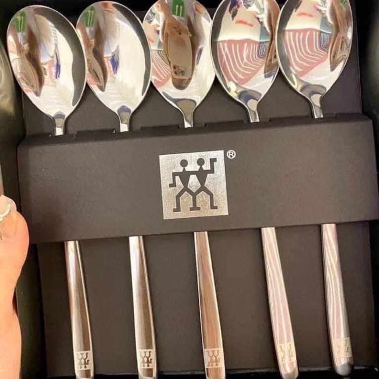 Hộp 5 chiếc thìa inox cao cấp
