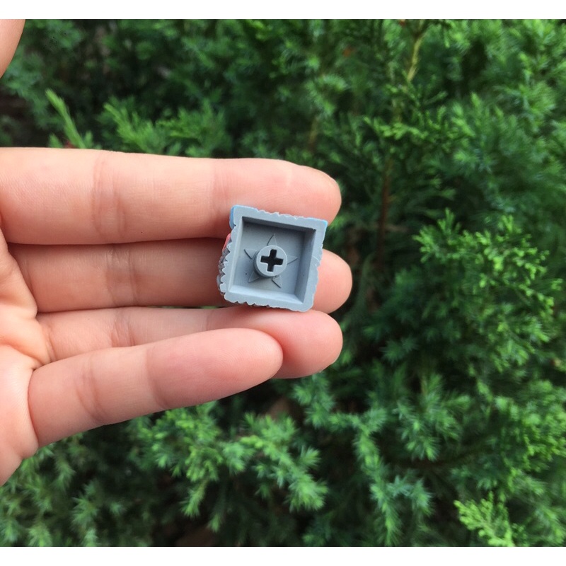 Keycap - Nút bàn phím Bara clone tông ghi hồng xanh