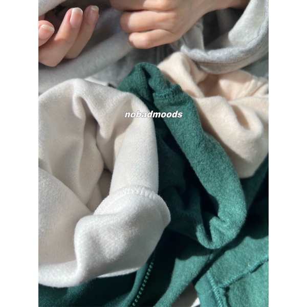 ÁO KHOÁC NỈ HOODIE ZIP OVERSIZE NOBADMOODS