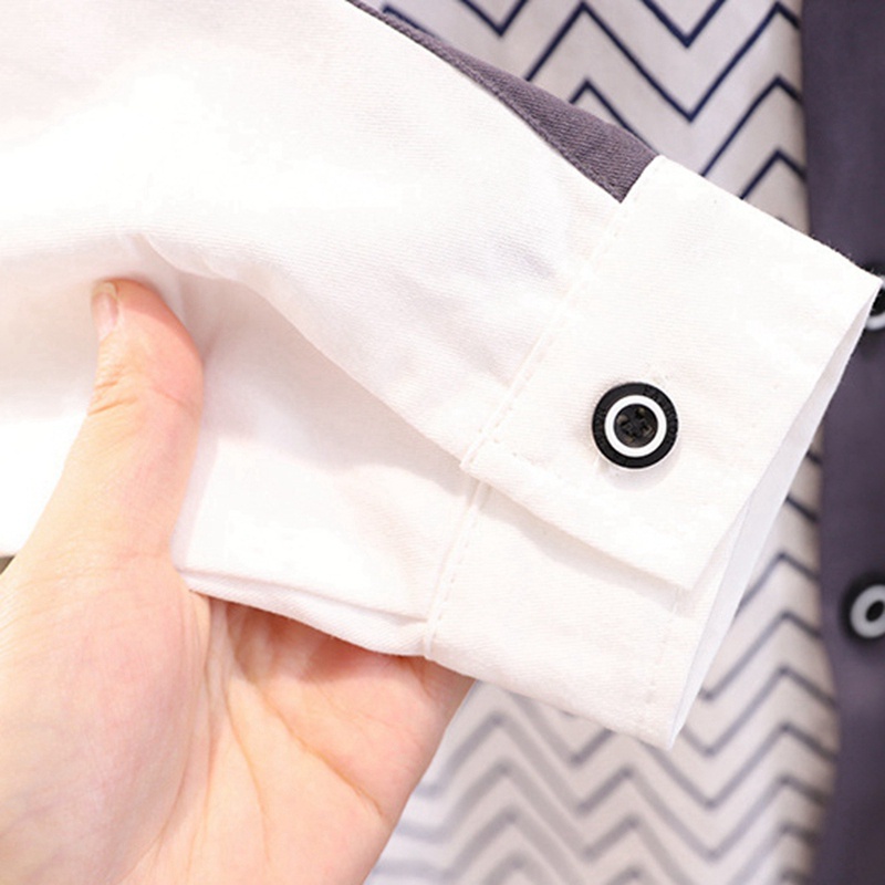 Áo Sơ Mi Cotton Mềm Dài Tay Phong Cách Hàn Quốc Thời Trang Dành Cho Bé Trai 1-5 Tuổi