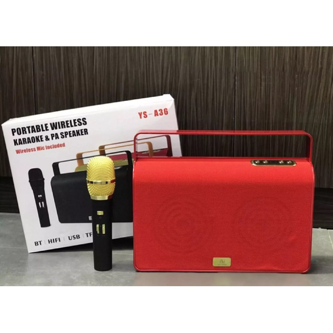 Loa Bluetooth Kimiso YS-A36 kèm Micro Karaoke - Chính hãng
