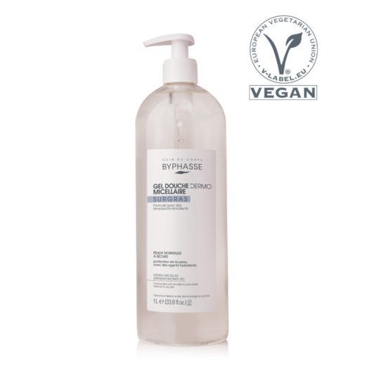 Sữa tắm Byphasse Dermo micellar dành cho da thường đến da khô 1L