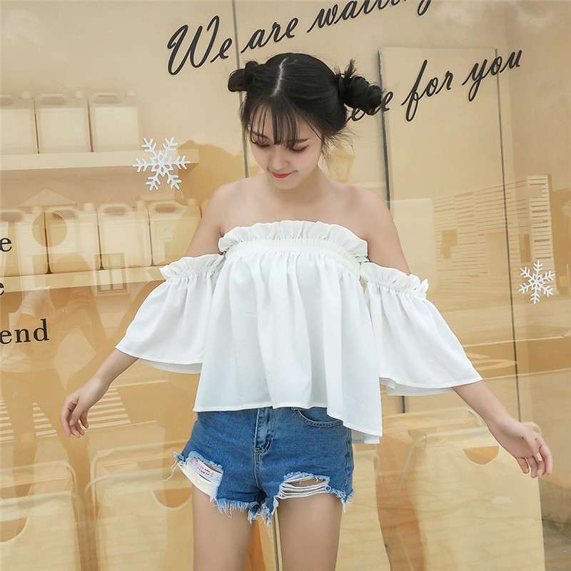 ÁO KIỂU SƠ MI BẸT VAI ULZZANG
