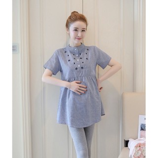 Áo bầu đẹp sơ mi công sở