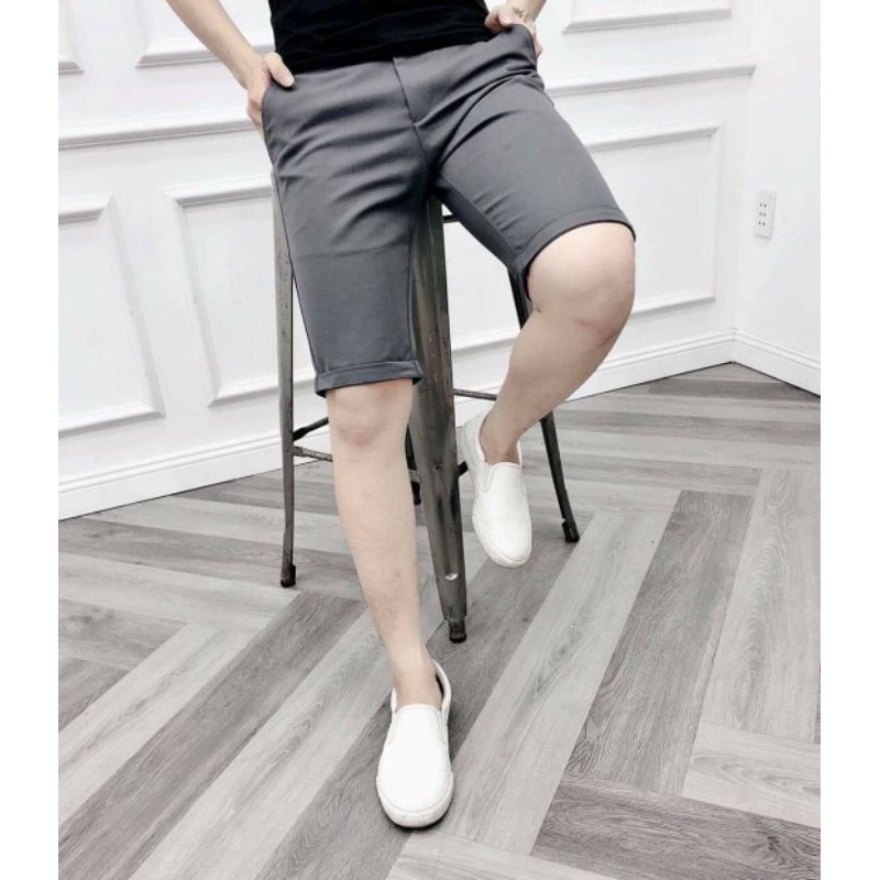 Quần shotr tây nam dáng ôm co giãn cao cấp ( hình thật)