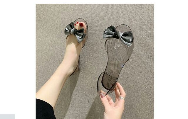 Giày nhựa nơ phối màu đẹp sang chảnh  kèm video