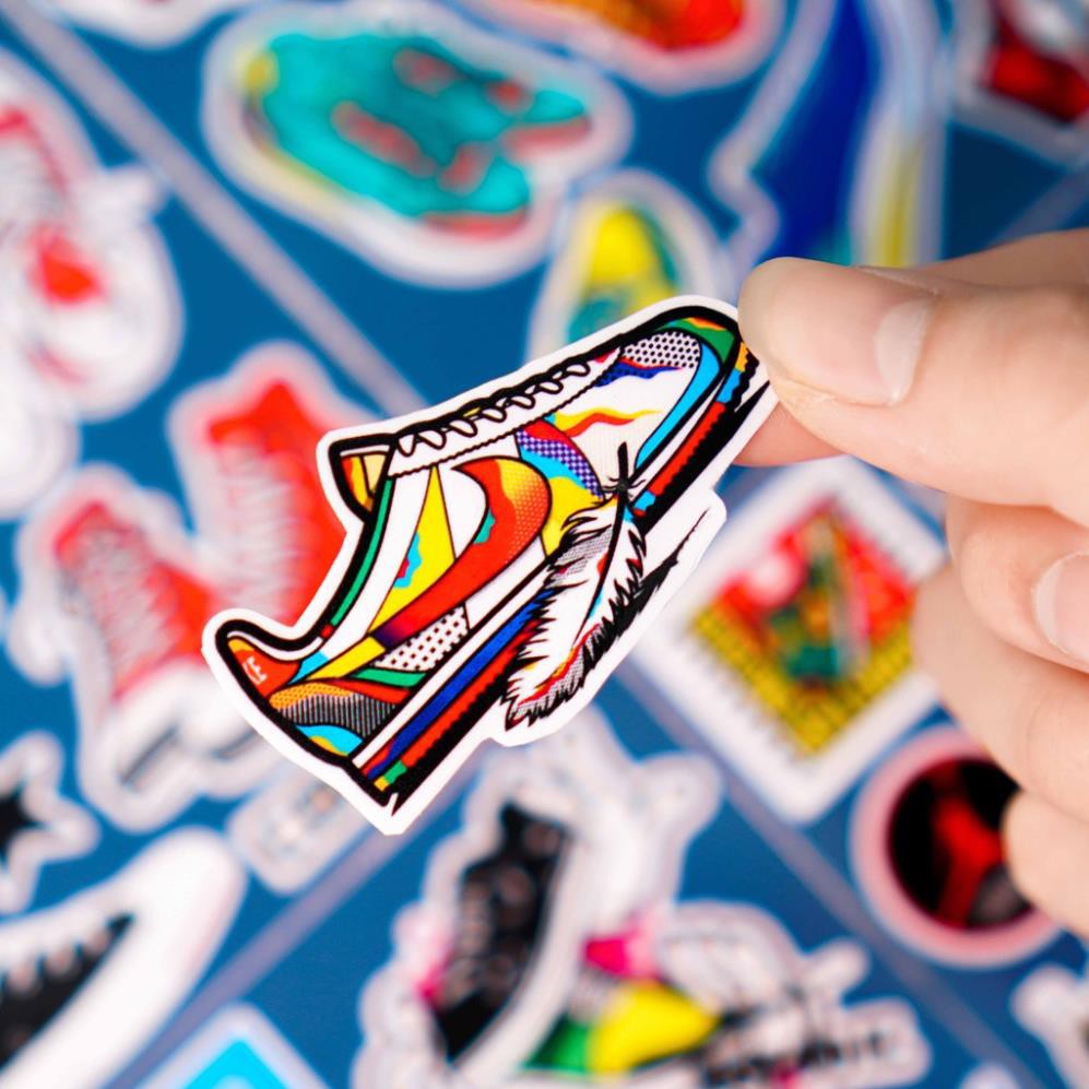 [Set 50+] Sticker Sneaker - Sưu Tập Giày | Dán Nón Bảo Hiêm, Điện Thoại, Laptop, Bình Nước...Chống Nước, Chống Bay Màu