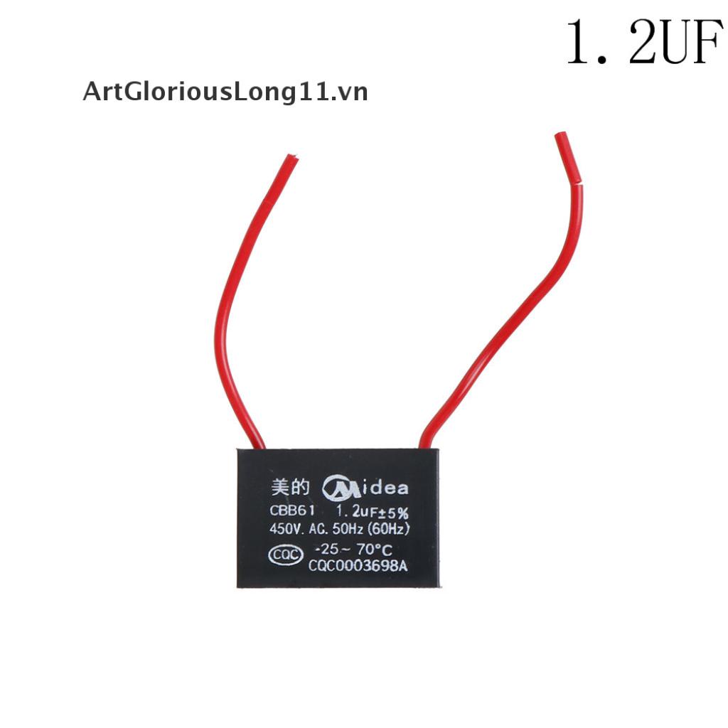 Tụ Điện Động Cơ Quạt Trần ArtGloriousLong11] CBB61 450V 1-10uF