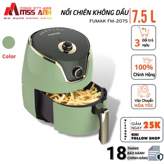 Nồi chiên không dầu 7.5L FUMAK FM2075 dung tích lớn chiên nướng đa năng tiện lợi