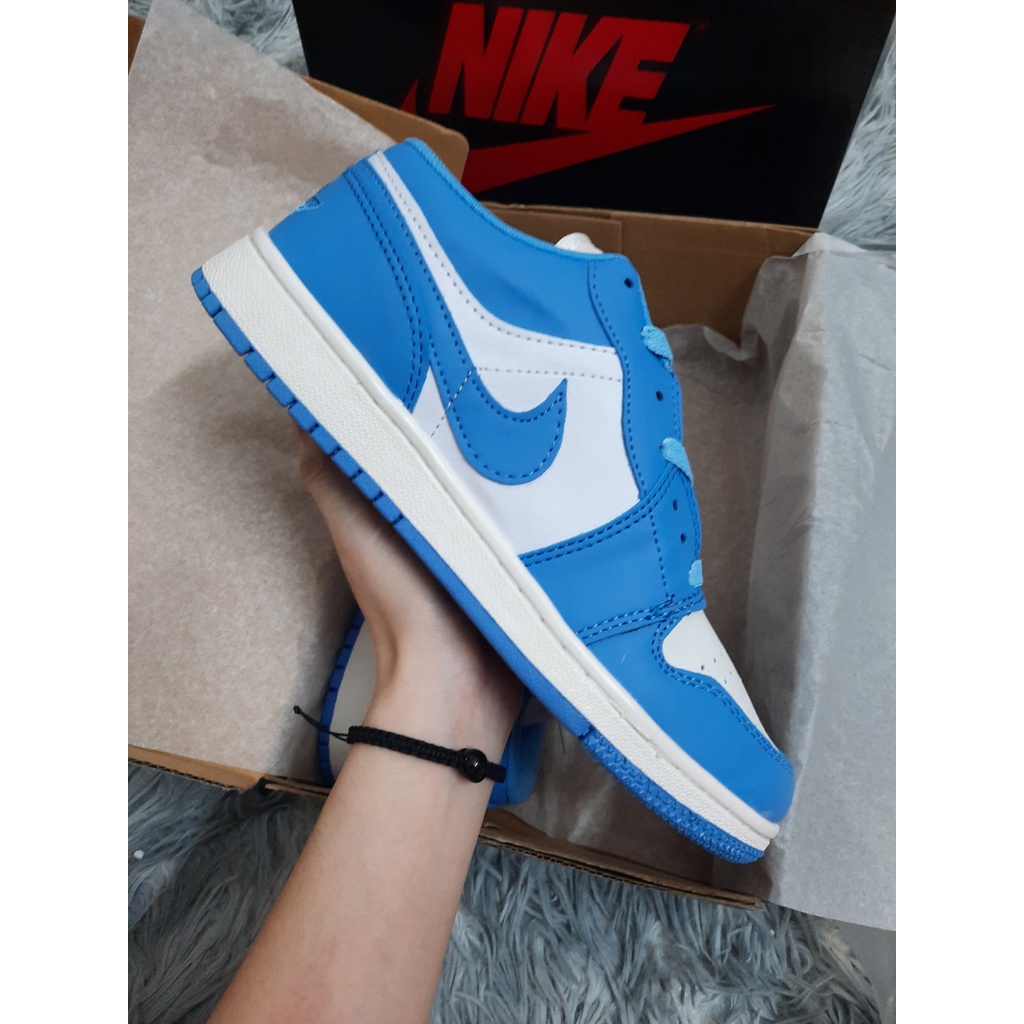 Giày Thể Thao Nam Nữ Ⓝⓘⓚⓔ Jordan UNC JD1 Cổ Thấp Xanh Dương Cao Cấp