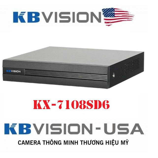 Đầu ghi hình camera 8 kênh 5 in 1 KBVISION KX-7108SD6 Hàng Chính Hãng