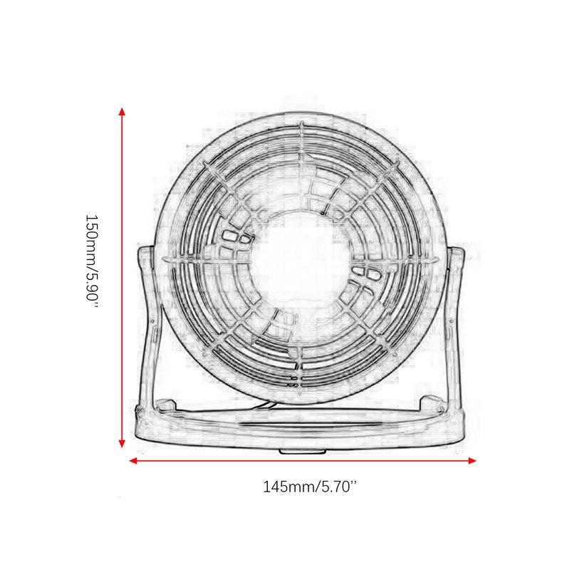 Quạt làm mát thông gió USB mini để bàn gọn nhẹ