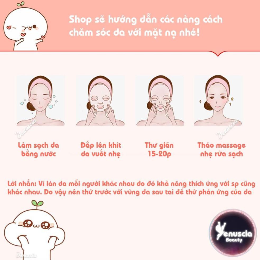 Mặt nạ giấy dưỡng trắng da mụn cấp ẩm thải độc HA Images - Mask