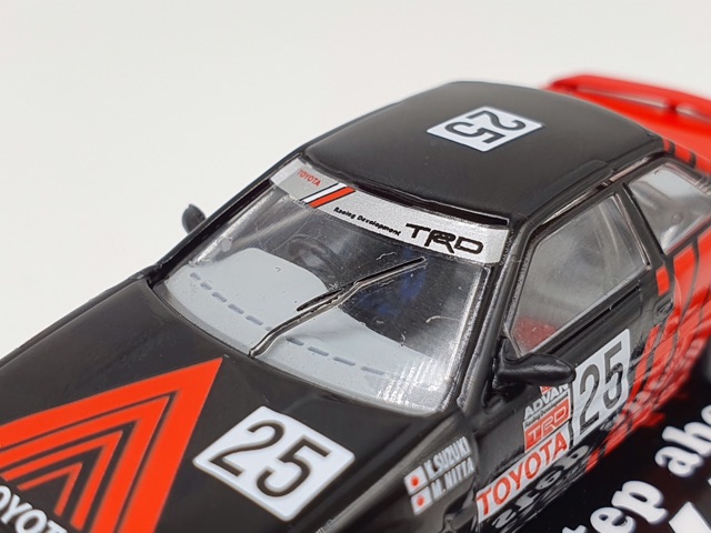 Xe Mô Hình Toyota Corolla Levin AE92 JTCC 1990 Div.3 Champion 1:64 ( Đỏ Advan )