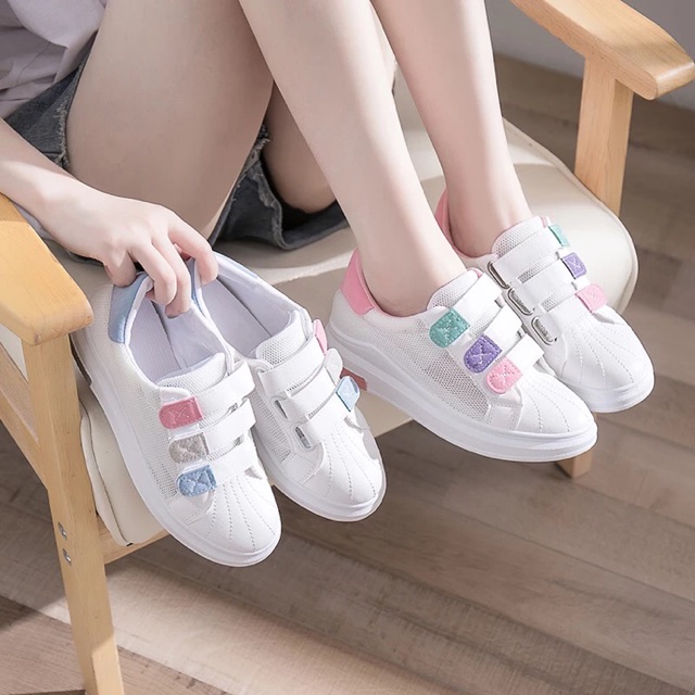 Giày nữ velcro ulzzang 2018
