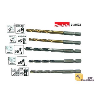 BỘ MŨI KHOAN 5 CHI TIẾT MAKITA D-31522