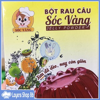 Combo 10 gói bột rau câu con sóc vàng loại ngon