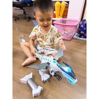 Khủng Long phun khói có nhạc ( điều khiển đi động )