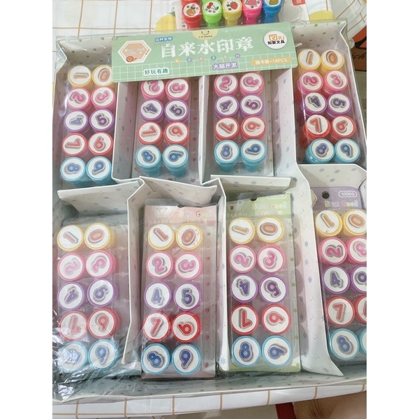 Vỉ 10 con dấu đồ chơi