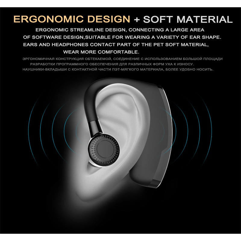 Tai nghe Bluetooth không dây V9 phong cách thể thao chống tiếng ồn | BigBuy360 - bigbuy360.vn