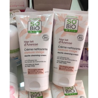 Sữa rửa mặt hữu cơ SO' BIO ETIC bổ sung sữa lừa organic 150 ml Pháp