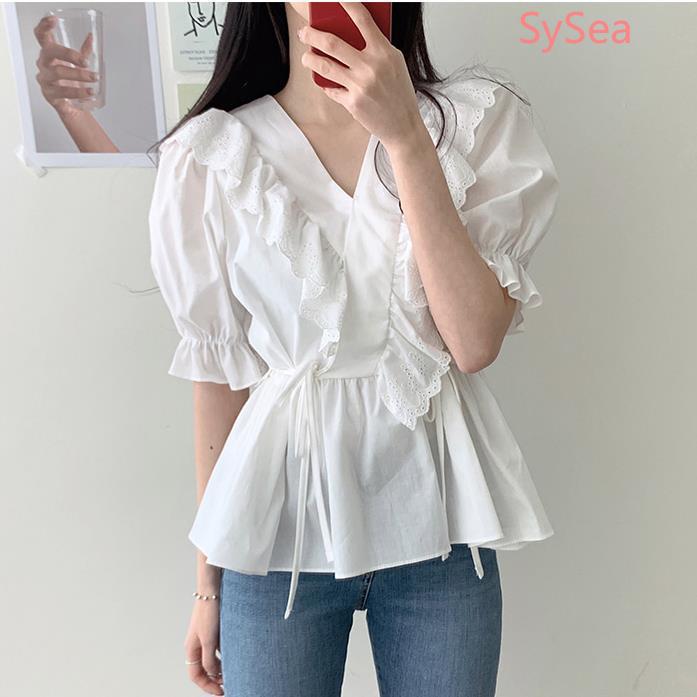 Áo Sơ Mi Ngắn Tay Thiết Kế Đơn Giản Thời Trang Dành Cho Nữ