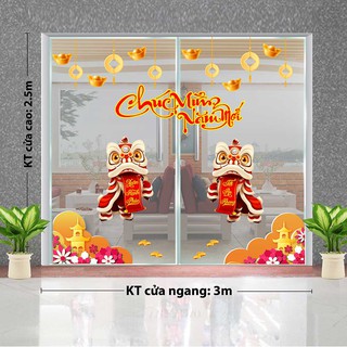 Decal trang trí tết 2021 combo số 61