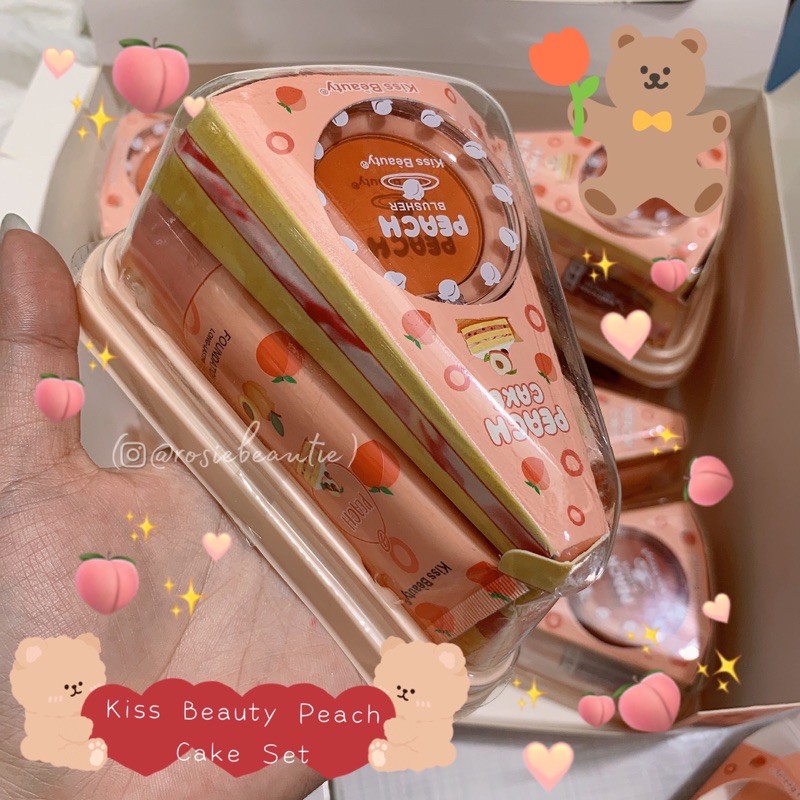 set 3 món Peach Cake Kissbeauty(dễ móp hộp) | BigBuy360 - bigbuy360.vn