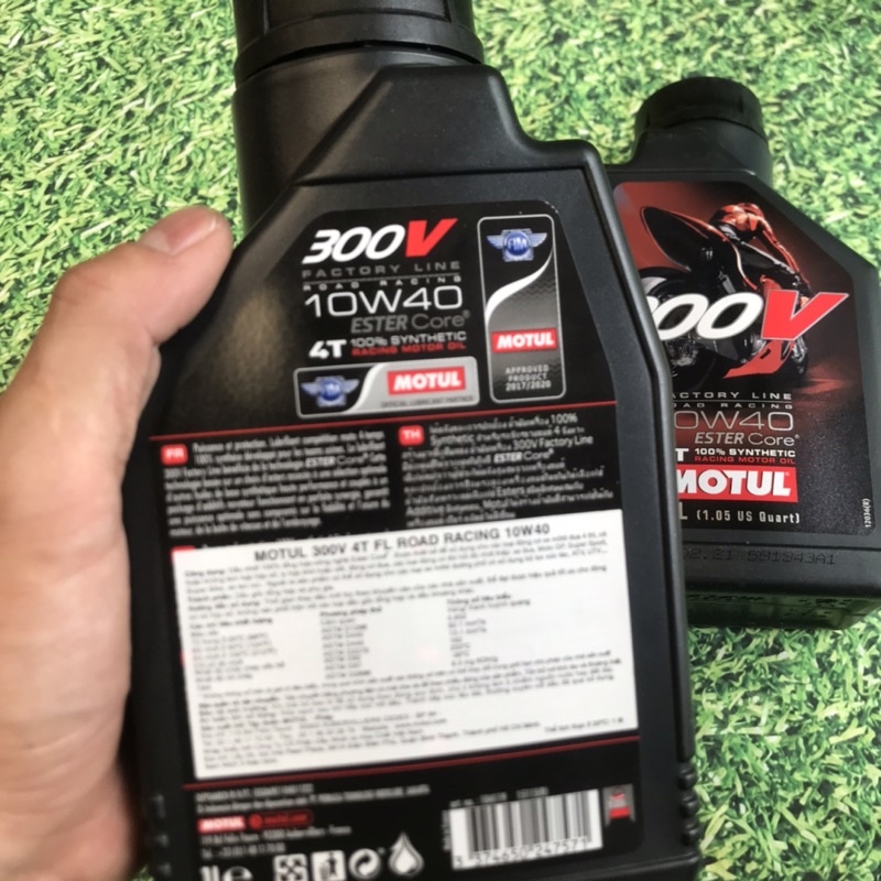 [Chính Hàng] Nhớt Motul 300V Factory Line Road Racing 10W-40 Made in France - Mẫu Tem Xuất Châu Á