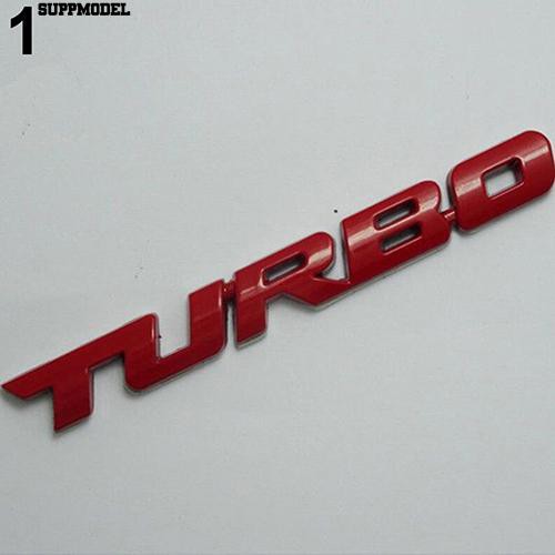 Miếng kim loại hình chữ Turbo 3D dùng để trang trí ô tô