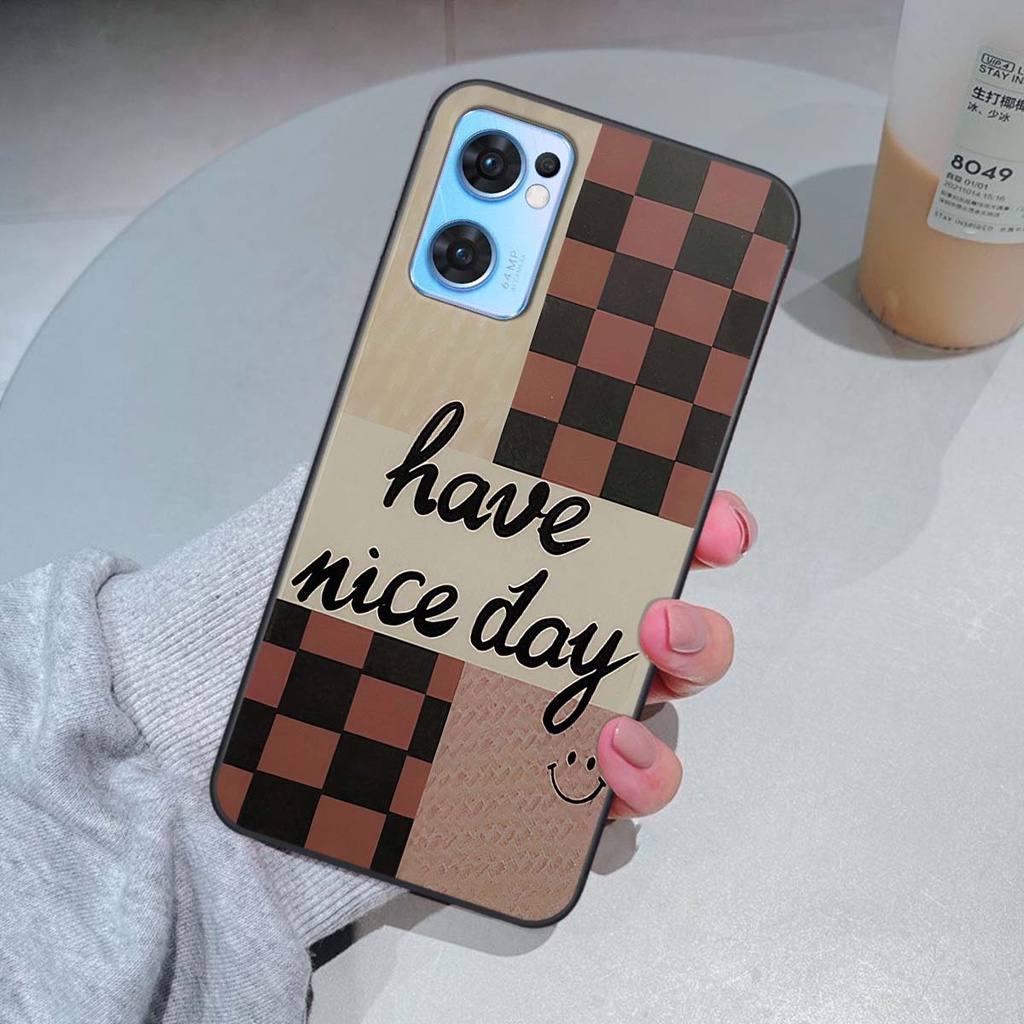 Ốp Oppo Reno7 / Reno7 Z 5G / Reno 7 caro trái tim cá tính, thời trang siêu đẹp, siêu phong cách