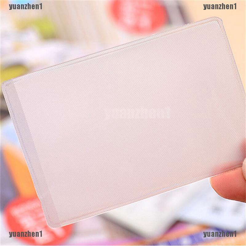 {YUANZHEN1}10PCS PVC Credit Card Holder Protect ID Card Business Card Cover Clea